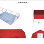 Тентовый ангар под мероприятие 15х20